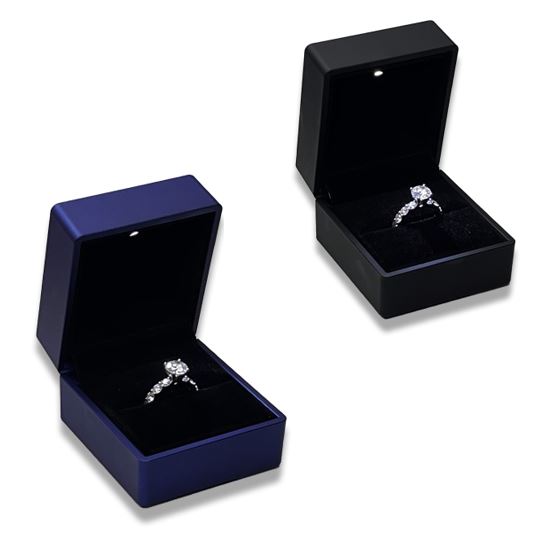 LED Jewelry Box Set: Black, Navy Blue, or Combination (2 Sets)