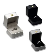 Leatherette Jewelry Box Set: Black, Grey, White, or Combination (3 Sets)