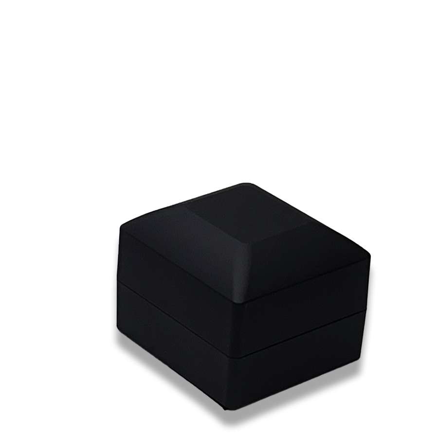 Black LED Earring Box - LED light -  Elegant Jewelry Case