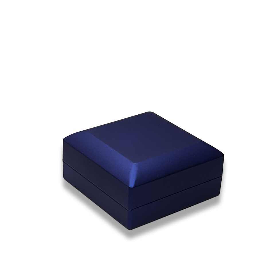 Navy Blue LED Bracelet Box - LED light - Elegant Jewelry Case