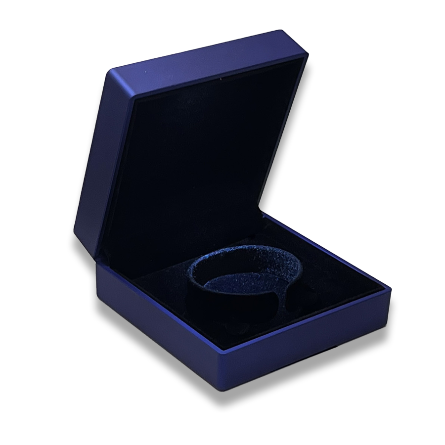 Navy Blue LED Bracelet Box - LED light - Elegant Jewelry Case