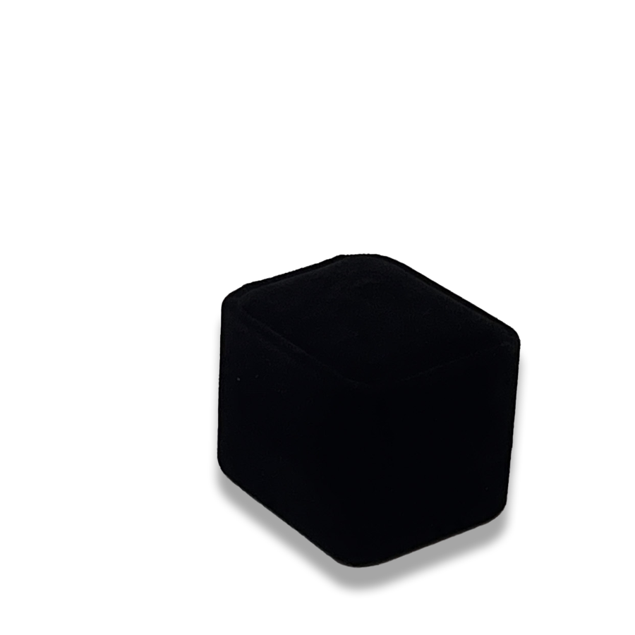 Black Earring Box - Velveteen - Elegant Jewelry Case