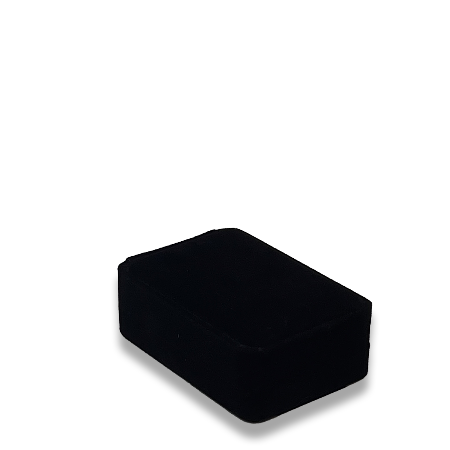  Black Pendant Box - Velveteen -  Elegant Jewelry Case