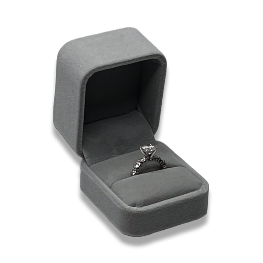  Black Earring Box - Velveteen -  Elegant Jewelry Case