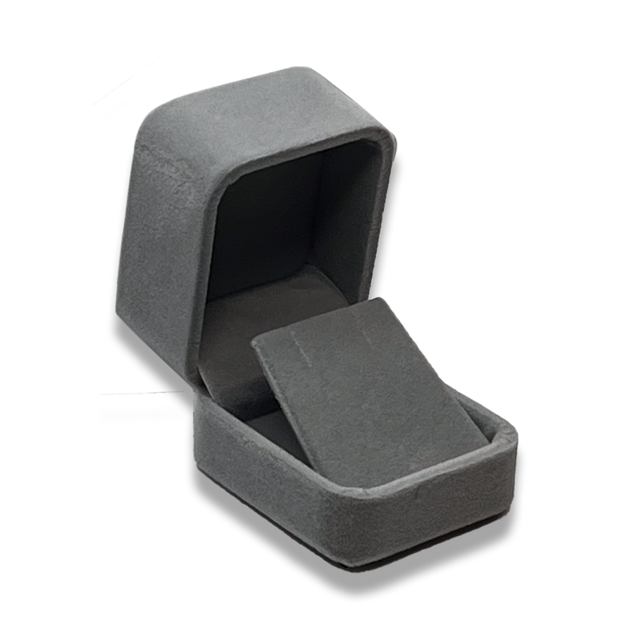 Black Earring Box - Velveteen -  Elegant Jewelry Case